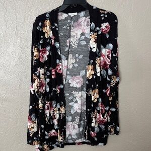 Maurice’s Floral open cardigan Women’s plus size 1X